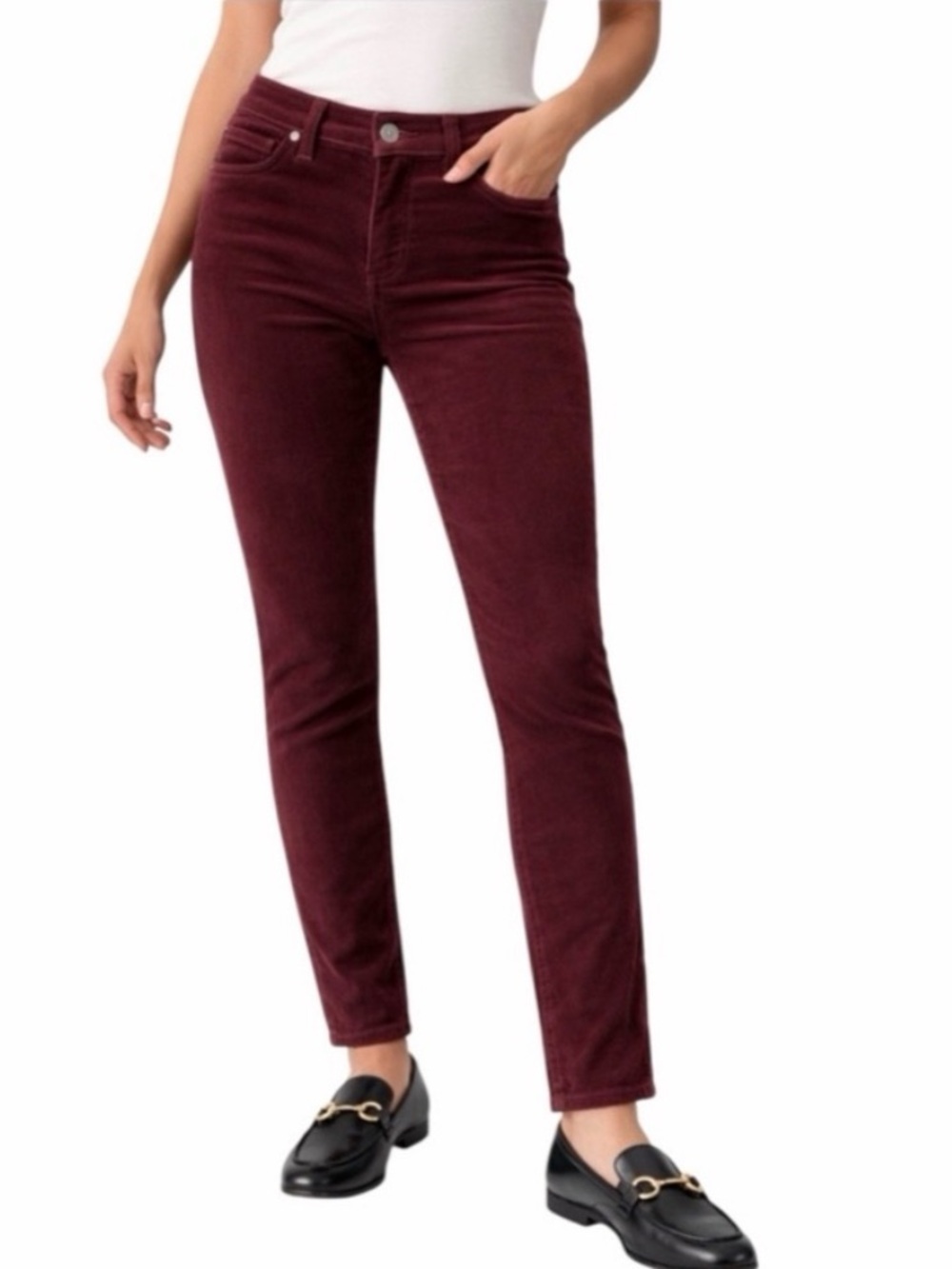 Cabi jeans vineyard wine corduroy skinny pants size 0